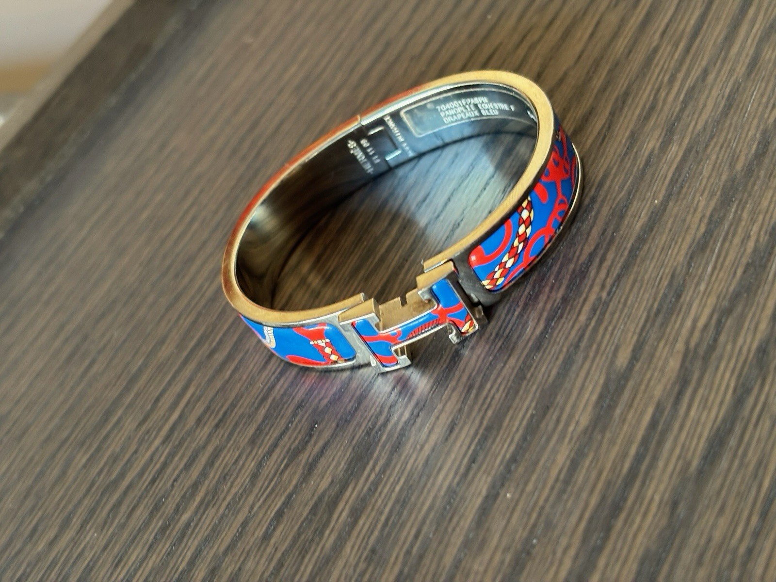 HERMÈS Clic H Bracelet Blue
