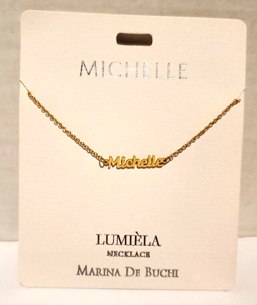 Lumiela Michelle Personalized Necklace Marina De Buchi Nickel Free 15″ To 20″