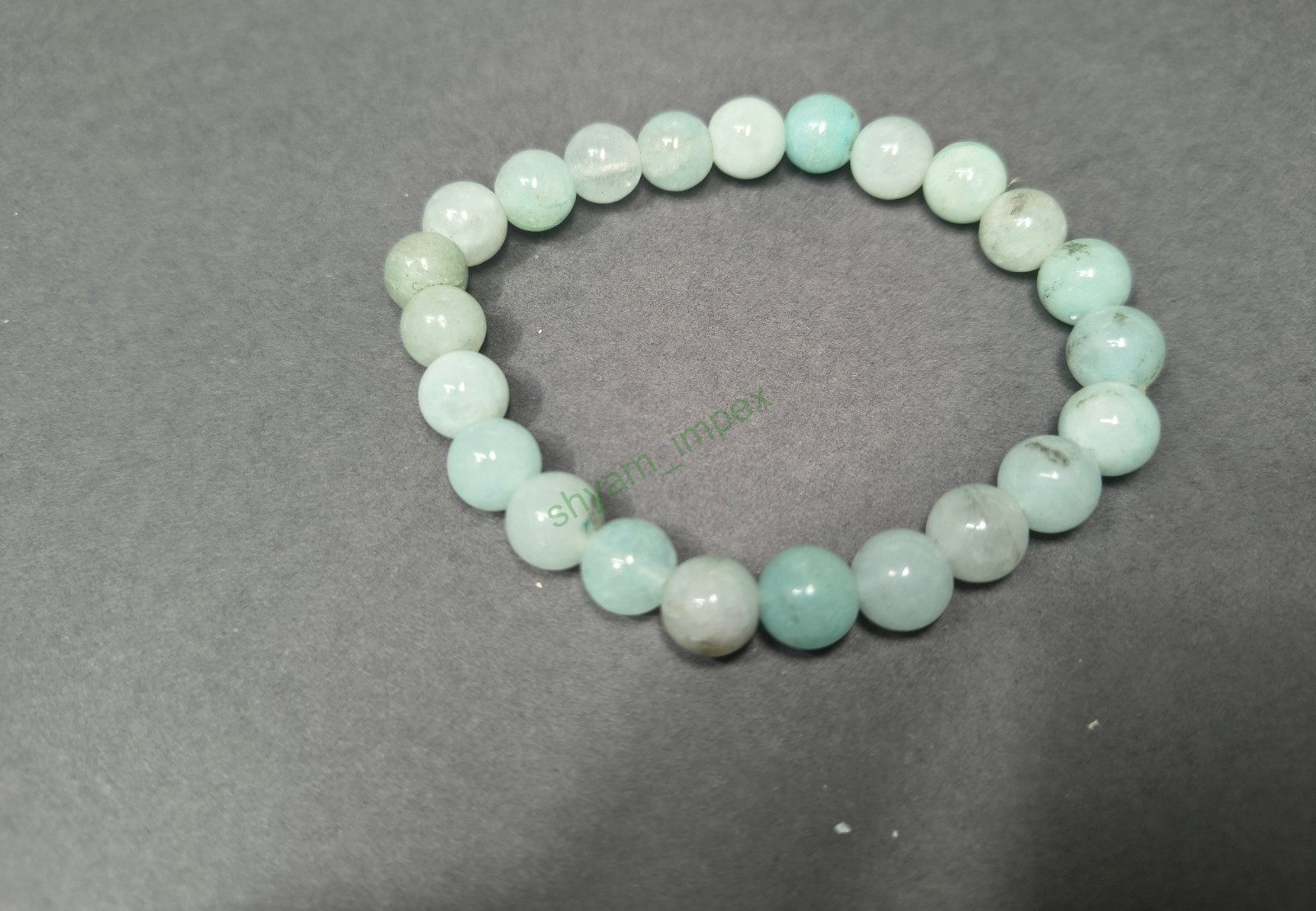 Amazonite Gemstone Beaded Stretch Bracelet Natural Crystal Healing Stone Jewelry