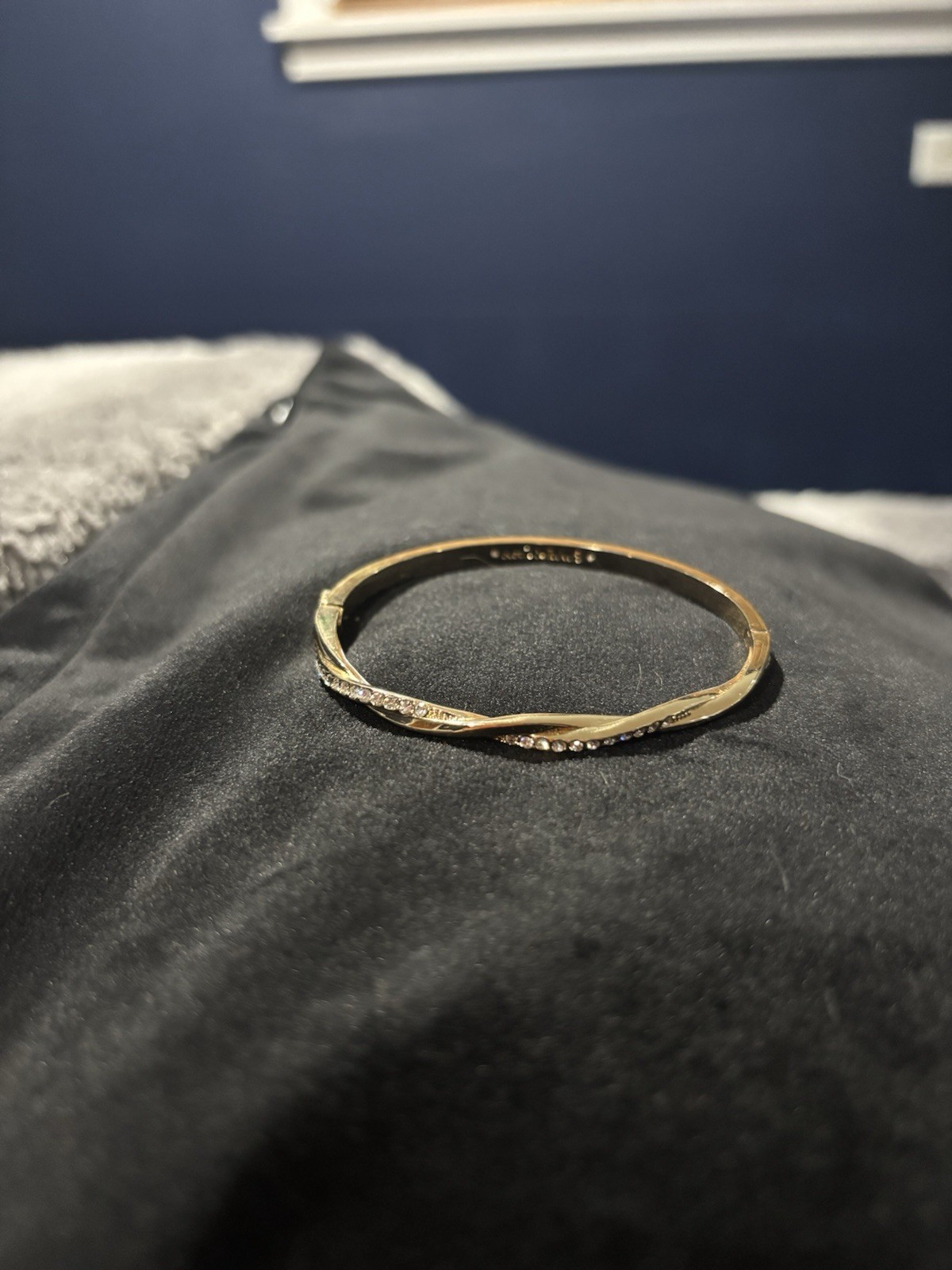 GivenchyGold Tone Round Bangle Bracelet,Gold Color Classic Slip-On Wrist Jewelry
