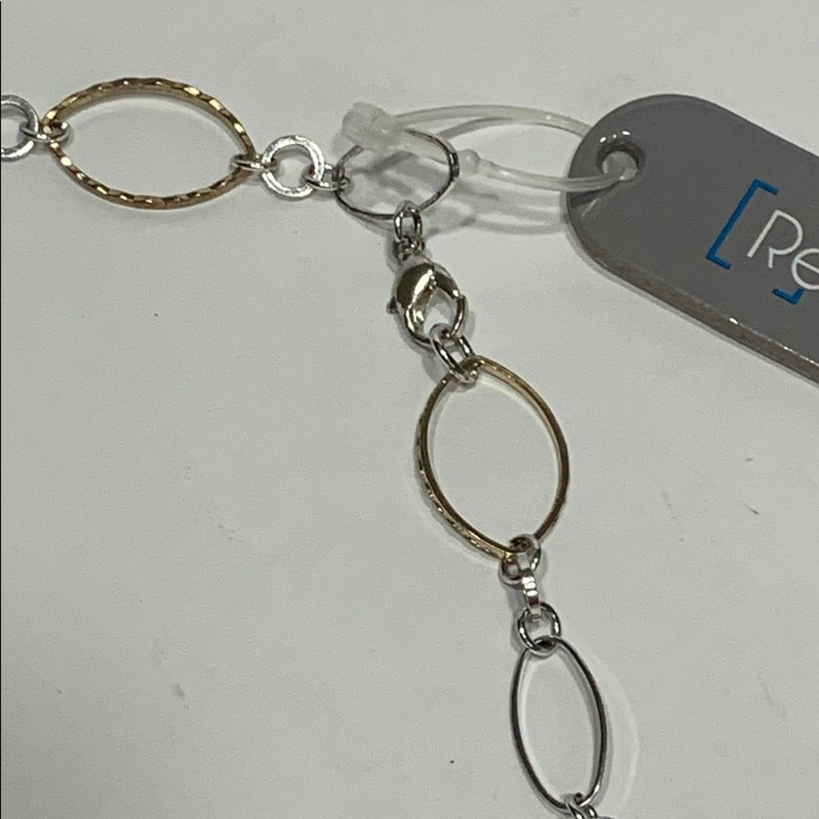 Relativity Two-Tone Gold and Silver loop chain Necklace 24” New NWT
