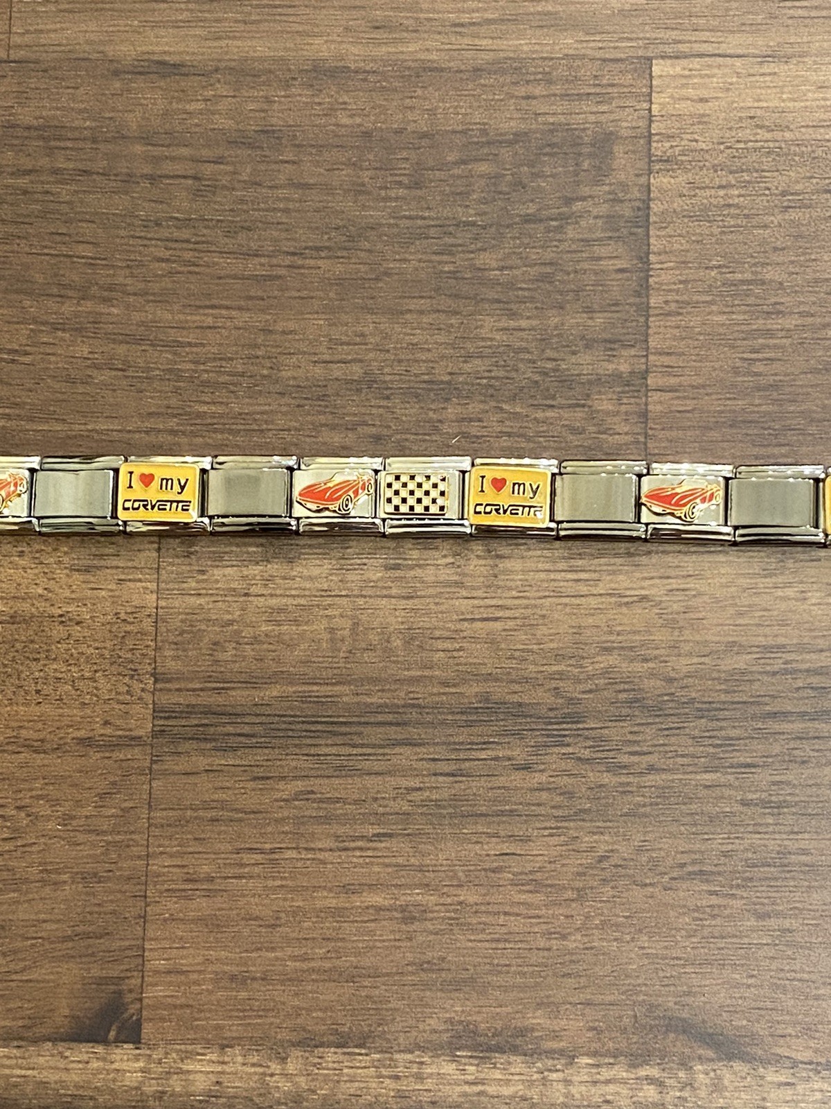 20 Charm ❤️ My Corvette *Completed Bracelet * Italian Charm New
