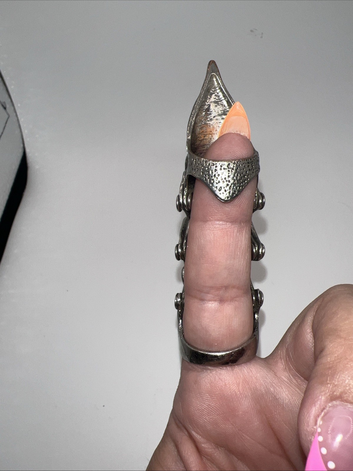 Gothic-style full finger ring Articulated Size 9