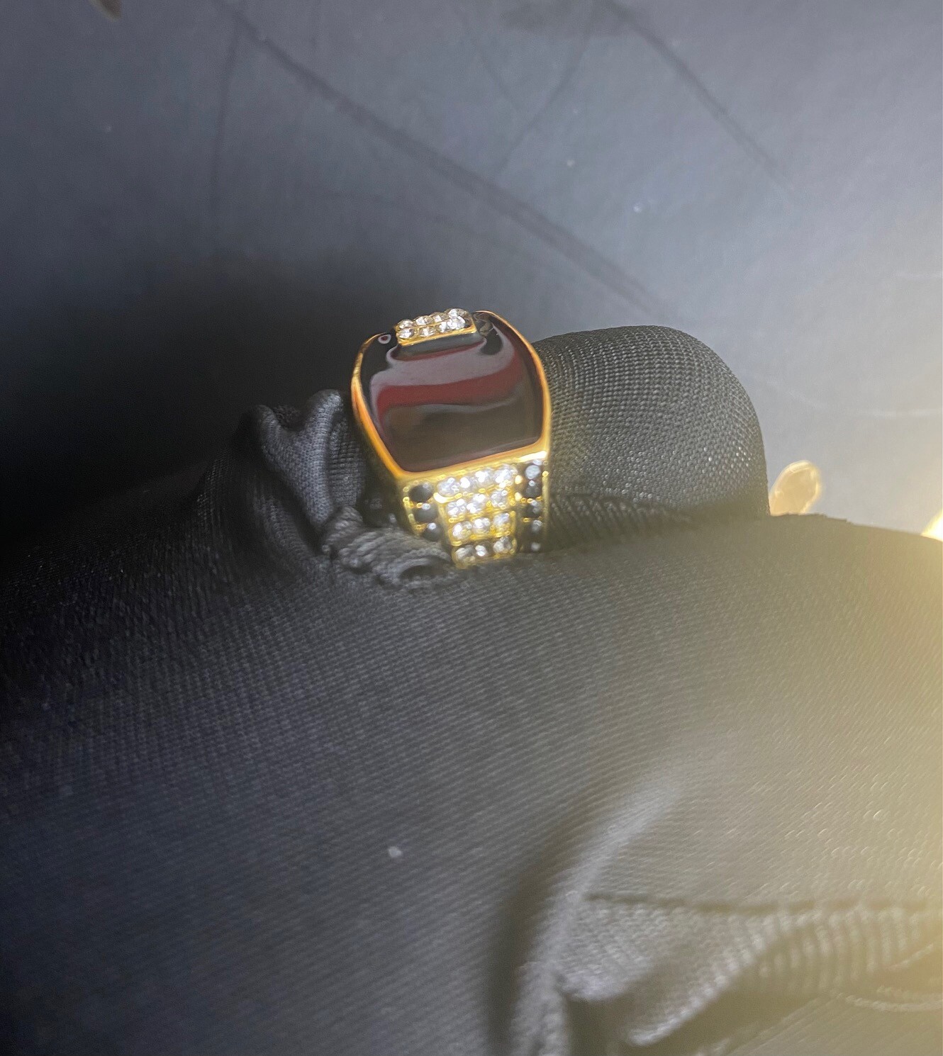 Gold/Silver Fine Hand Plated Jewelry Hip Hop Party Ring