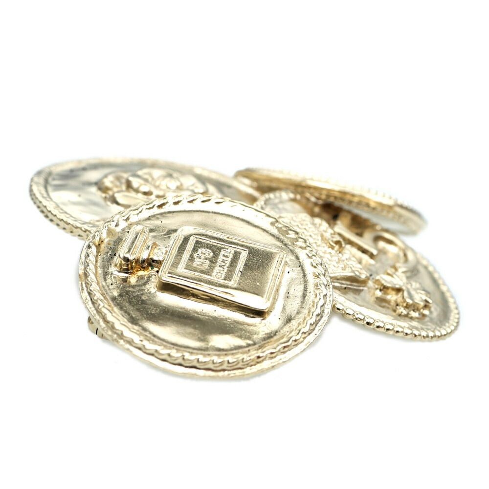CHANEL Brooch Icon A85092 Gold Color CC Mark Coco Mark N5 Jewelry