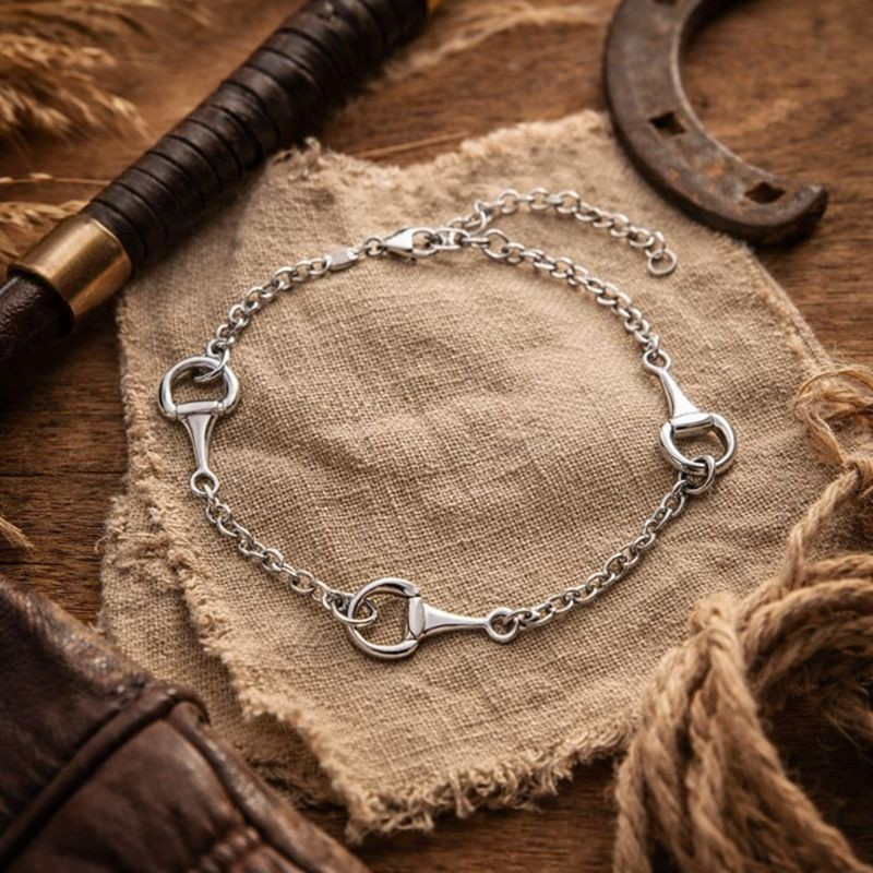925 Sterling Silver Horseshoe Bracelet | Lucky Charm Jewelry | Gift for Her