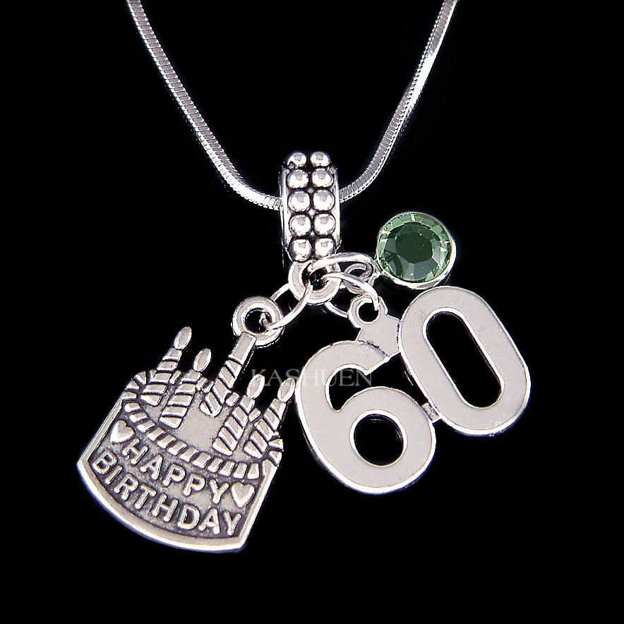 Happy 60th Birthday Grandma Gift Number 60 61 62 63 64 65 66 67 68 69th Necklace