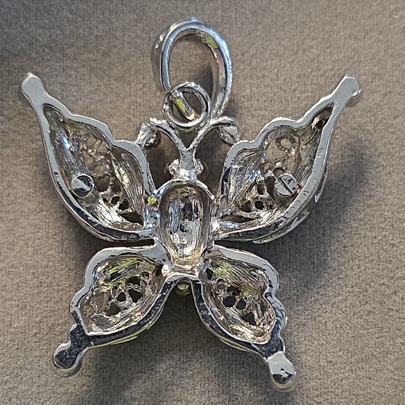 Purple butterfly pendant, regular necklaces