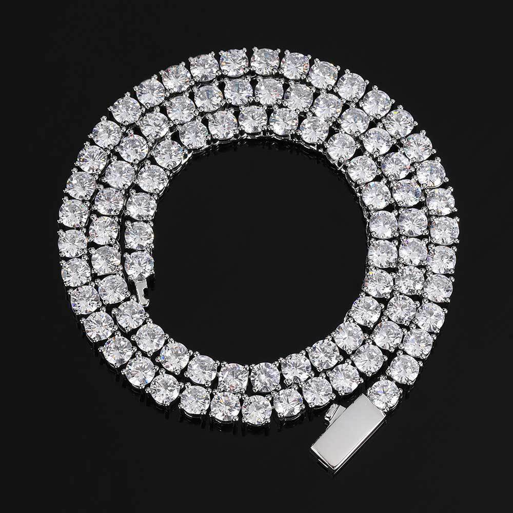 3/4/5MM Premium Iced Out 5A CZ Tennis Necklace bracelet VVS1 Clarity