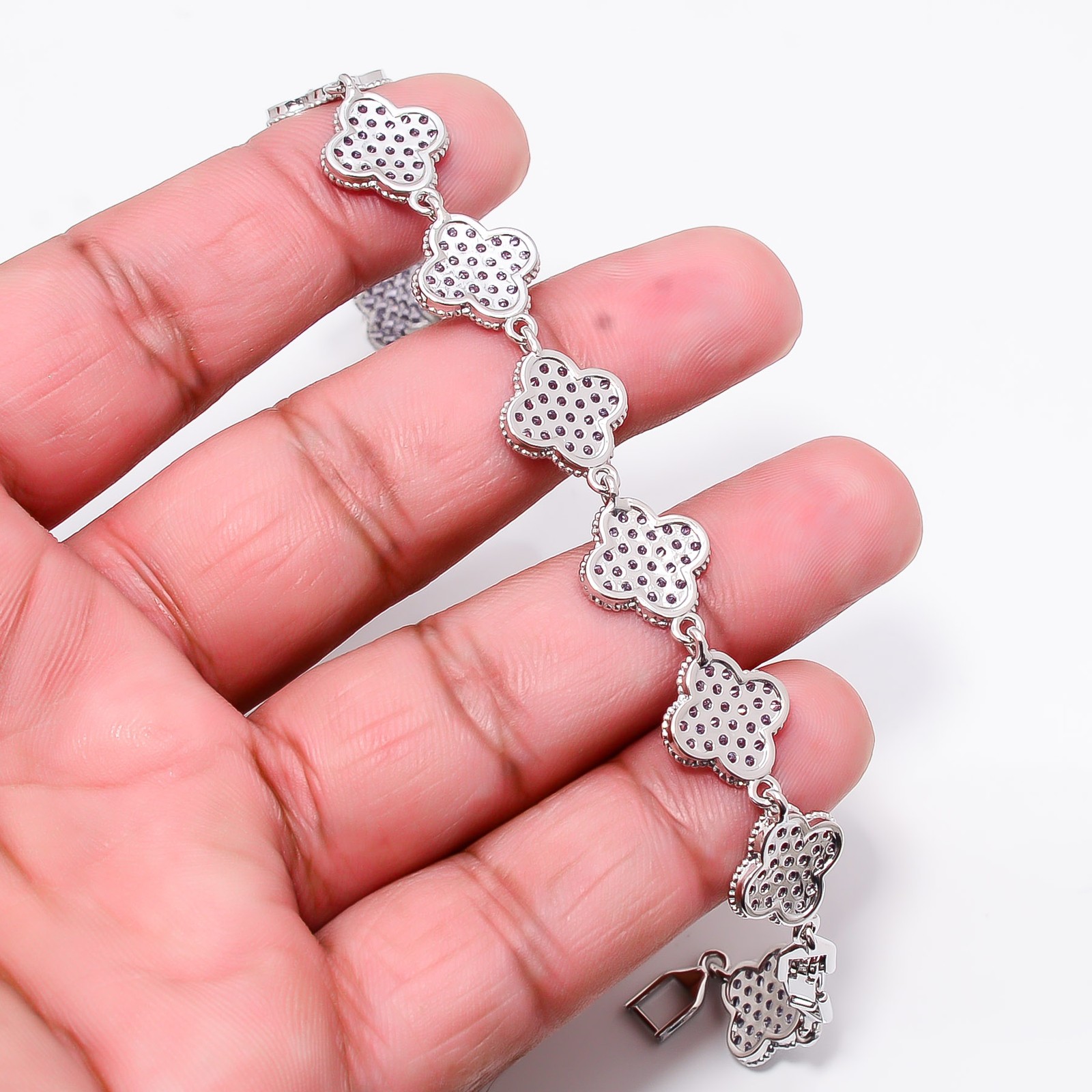 Tanzanite 925 Sterling Silver Adjustable Bracelet 7-8″ B128415, Gift for her