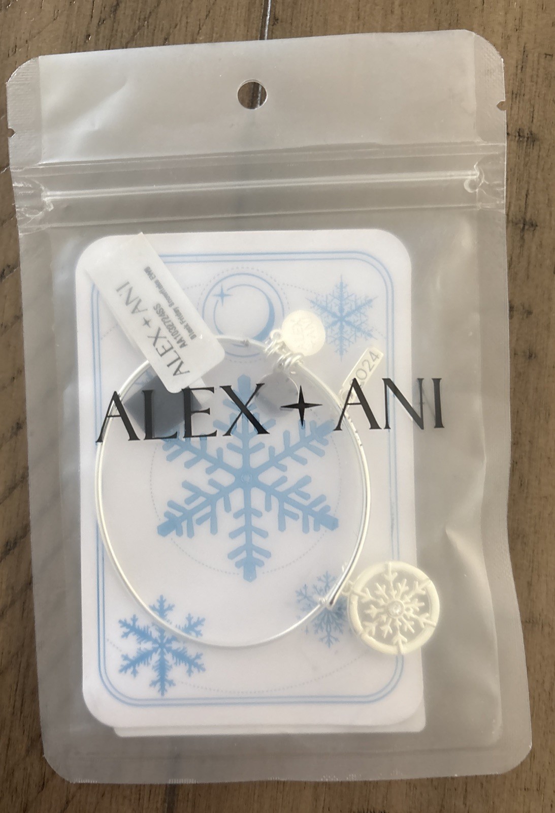 Alex and Ani Christmas Snowflake 2024 Exclusive Charm Bracelet NIP