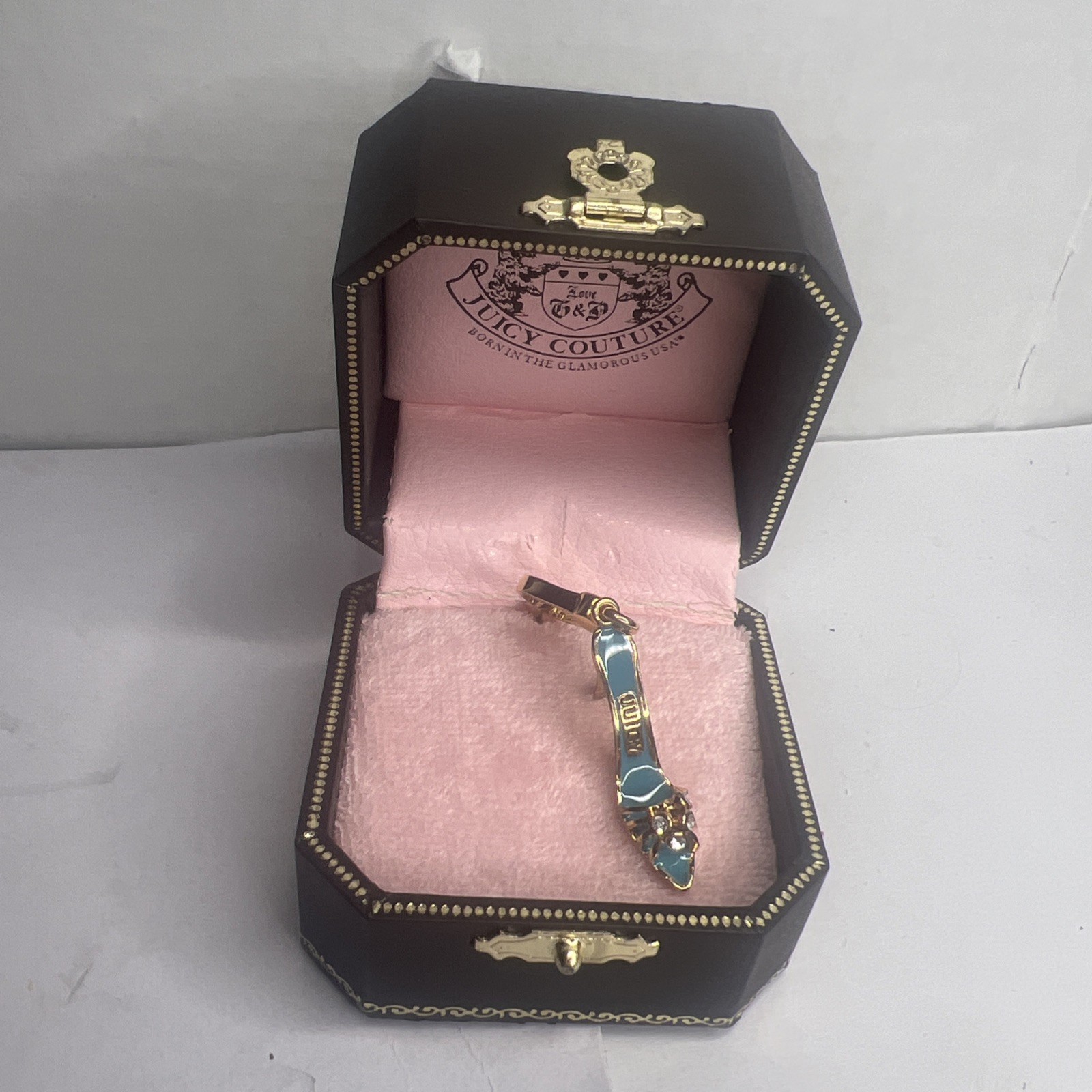 Juicy Couture Charm High Heel Shoe In Box