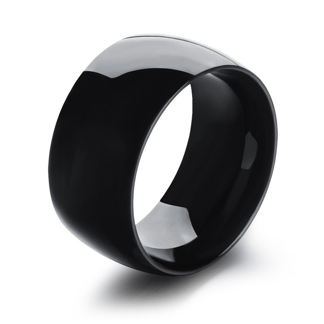 Men S Stainless Steel Dome Ring, 12mm Wide Polished Wedding Band, Comfort Fit