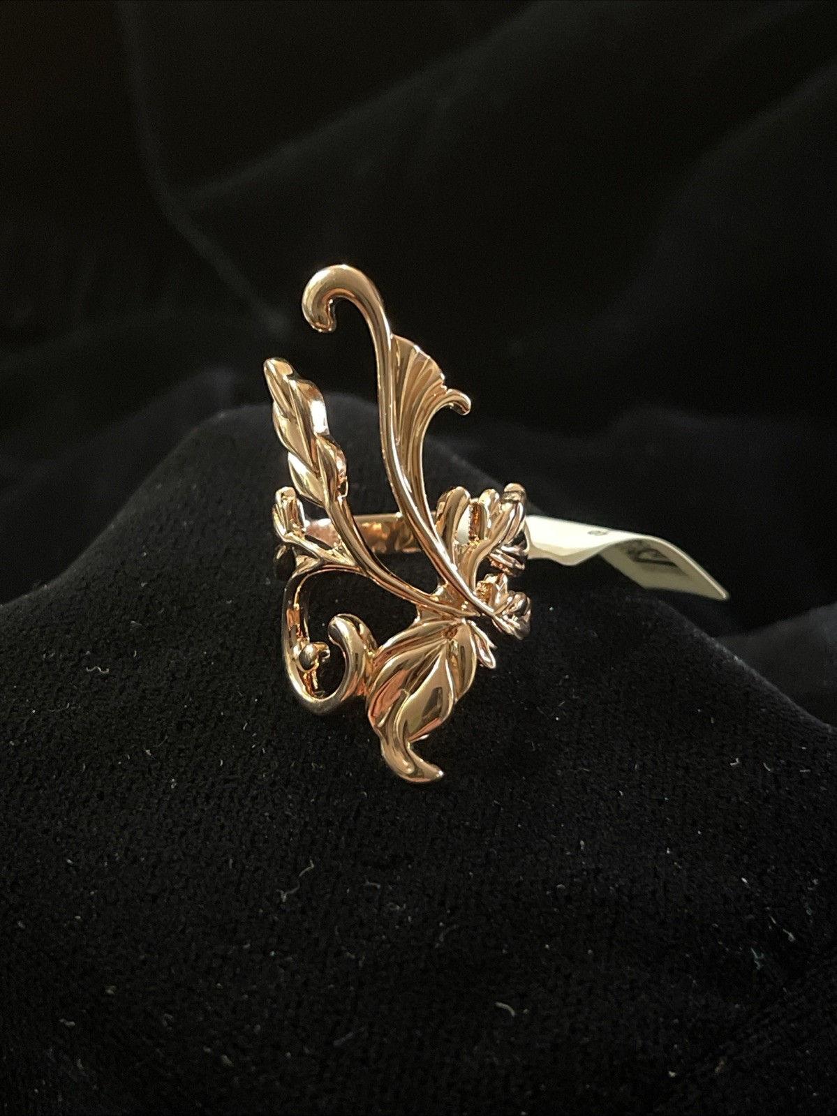 JTV BBJ Copper Leaf Ring Size 6