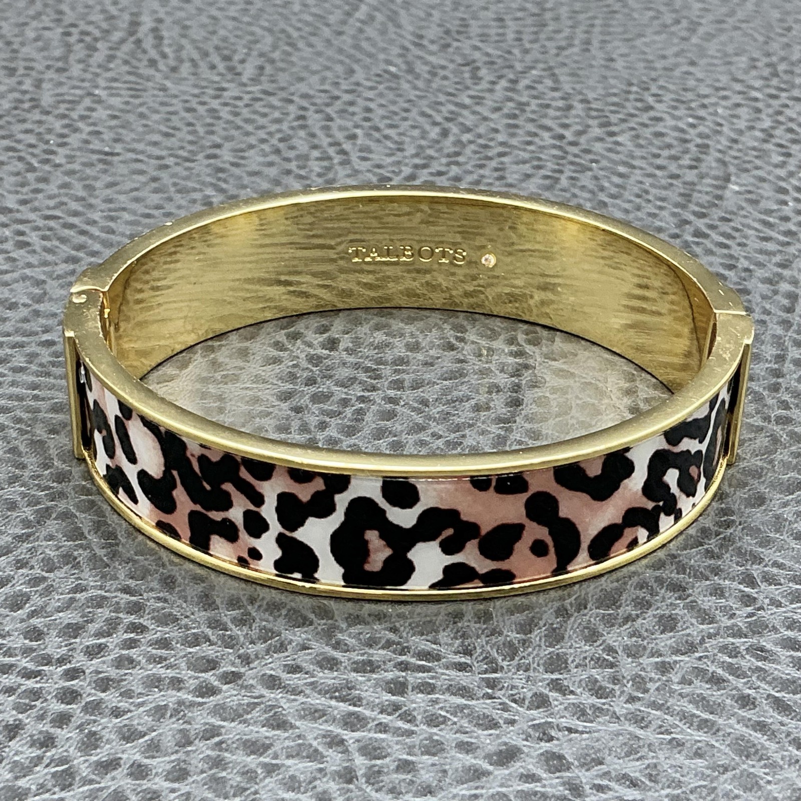 Talbots Bracelet Multicolor Leopard Enamel Gold Tone Womens 6.8 In Jewelry