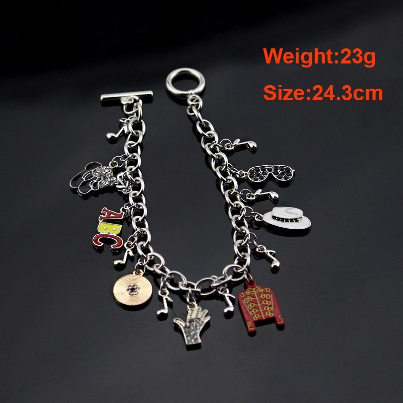Infinity Bracelet Michael Jackson Music Charm Bracelet SINGER