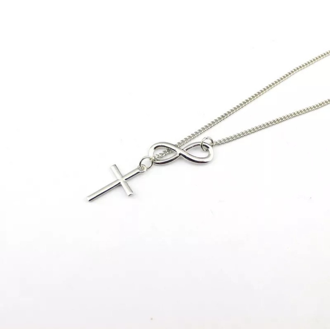 Women’s Fashion JeweIry Infinity Cross Pendant Necklace Trending