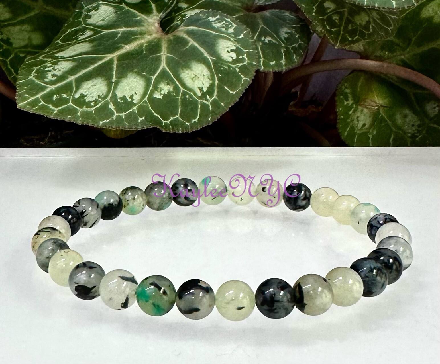 Wholesale 6 Pcs Natural K11 6mm 7.5” Crystal Stretch Bracelet