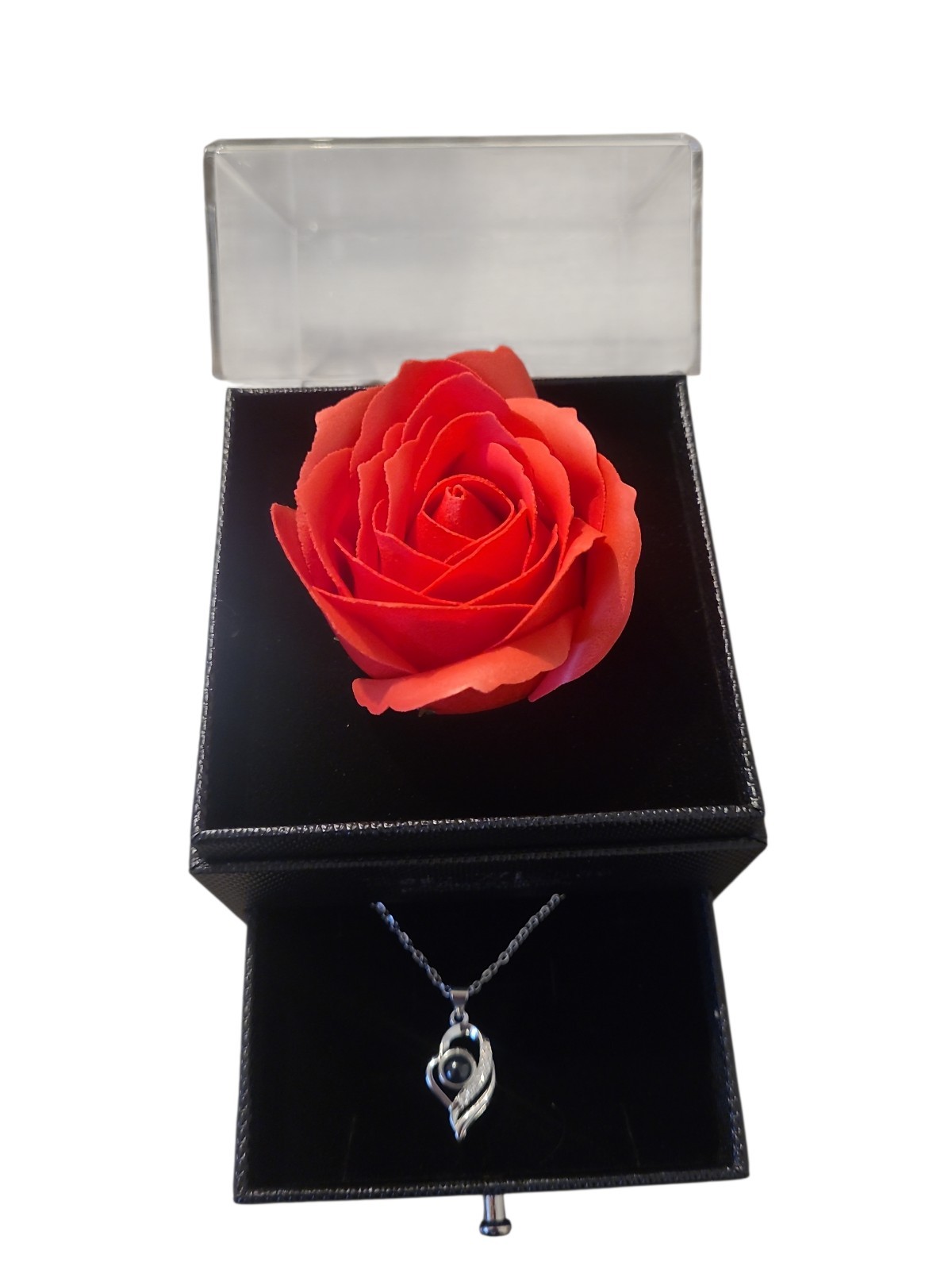 Mother’s Day Necklace Gift Girlfriend I Love You in 100 Languages Projection