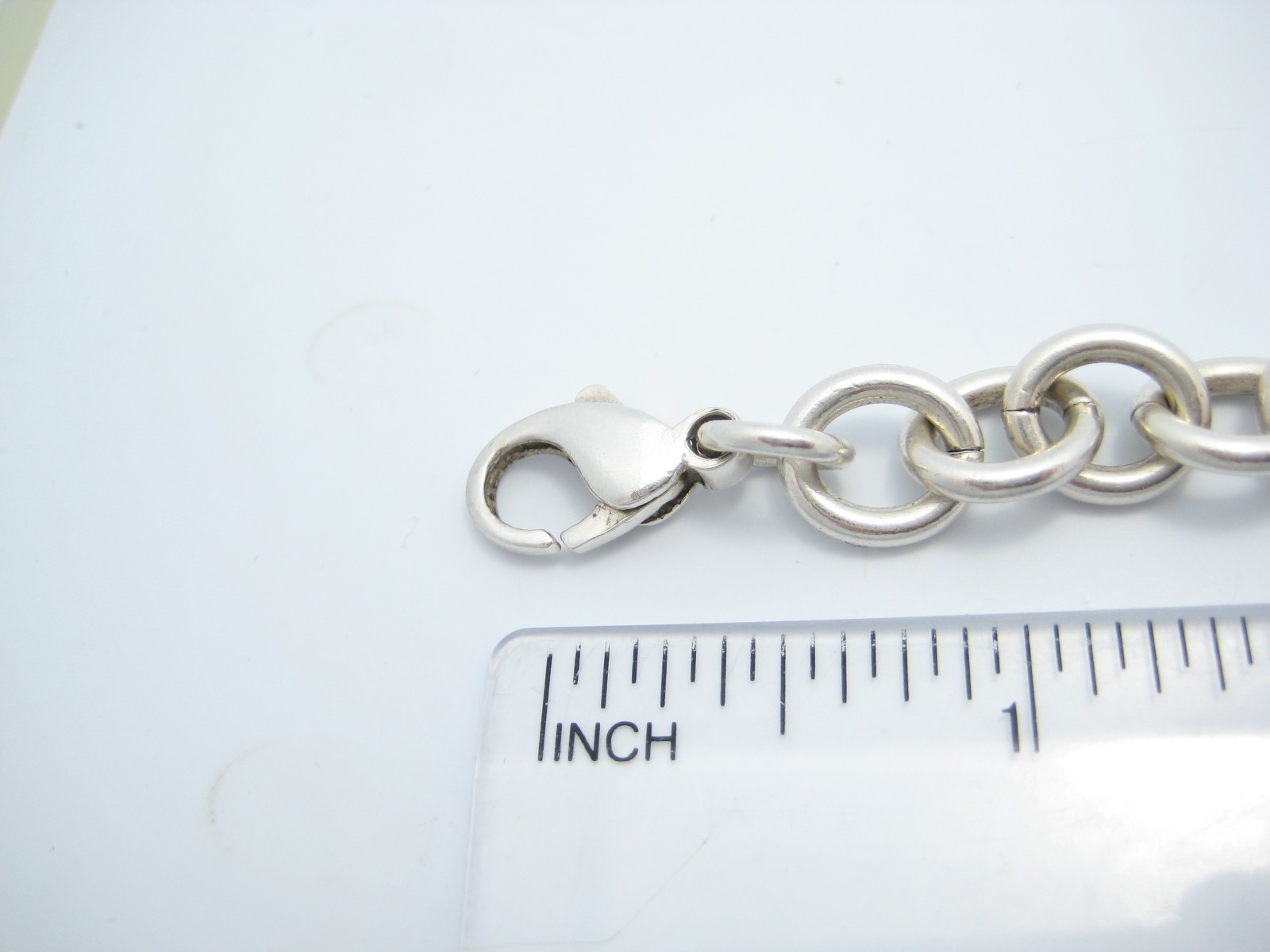 Sterling Silver 9.8mm Oval Chain Link Bracelet 8″