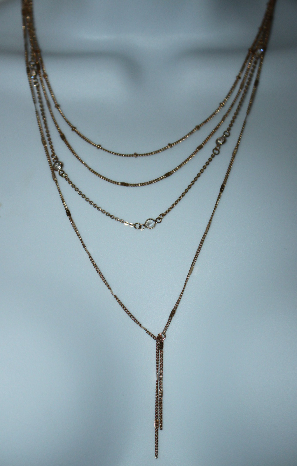Nordstrom Gold 4 graduated Strand 20 Inch Layered Necklace NEW