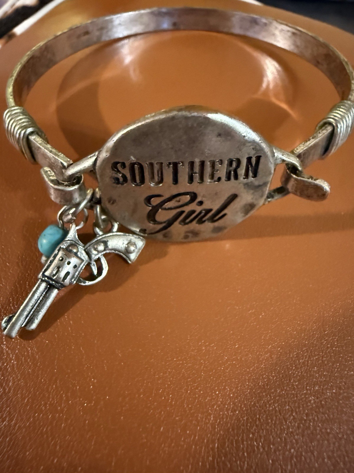 Western cowgirl bangle bracelets set of 2