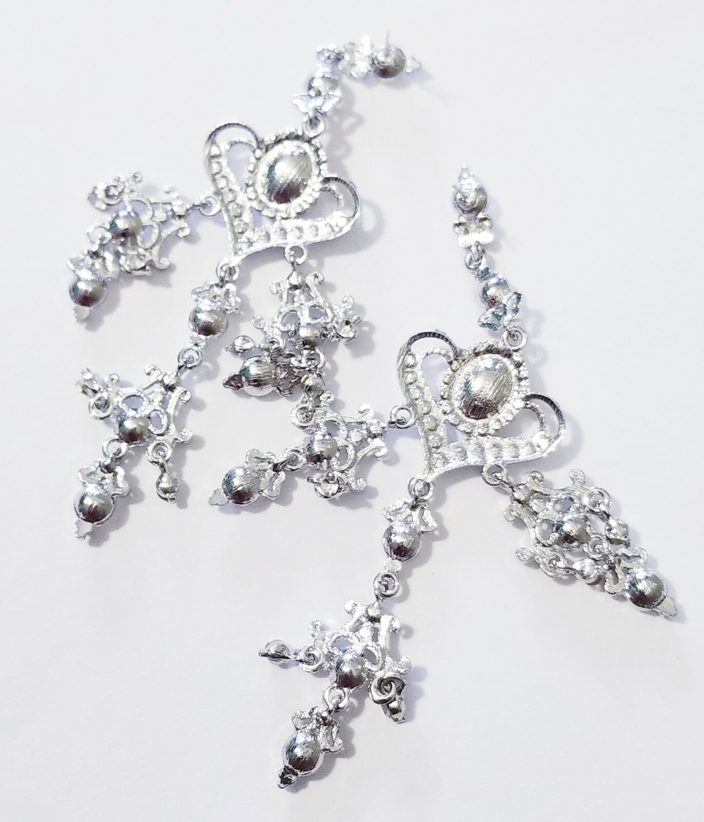Chandelier Drop Earrings, 4 Inch Bridesmaid Earrings, Prom Pageant Jewelry