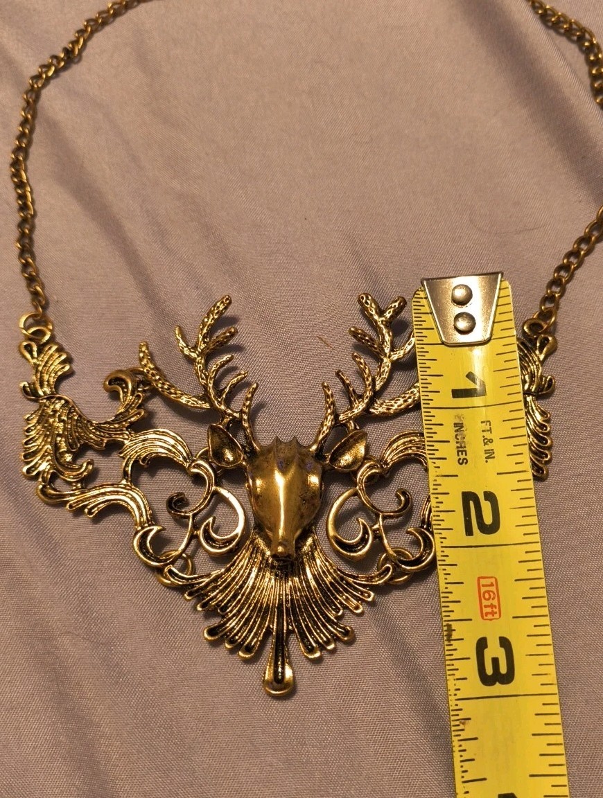 Beautiful Stag of The Wood Necklace Made of Zinc Alloy Made In USA
