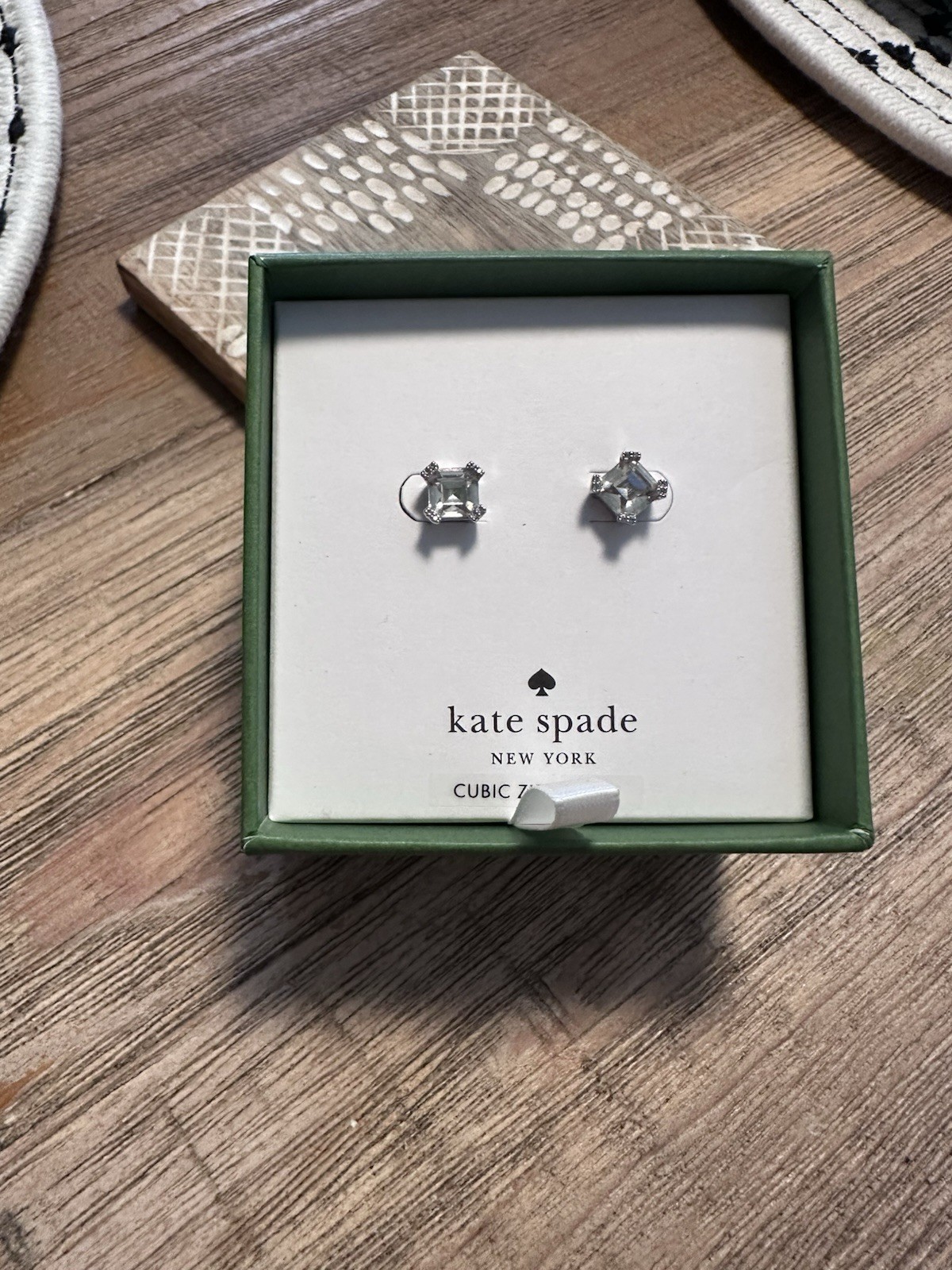 Kate Spade Silver Clear Studs