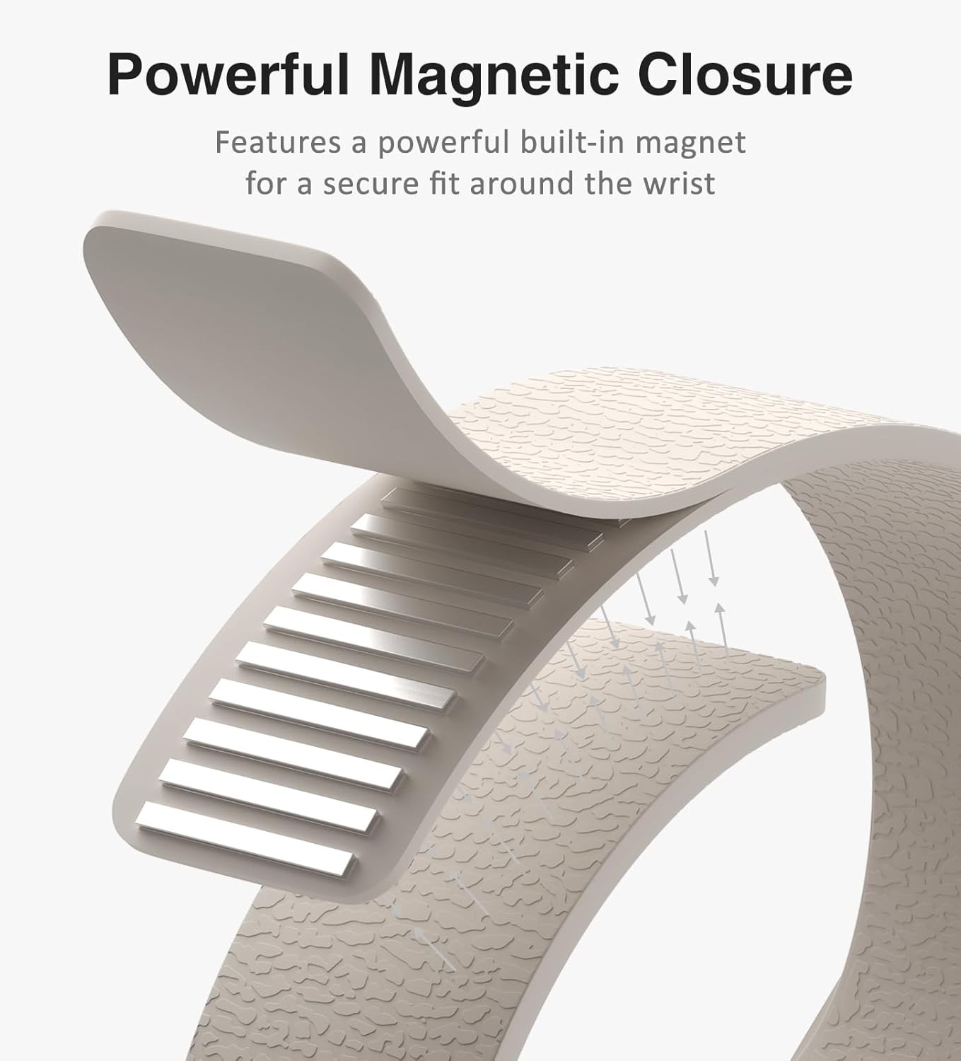 Magnetic Silicone Watch Band Fits Apple Watch 42 41 40 38 Starlight