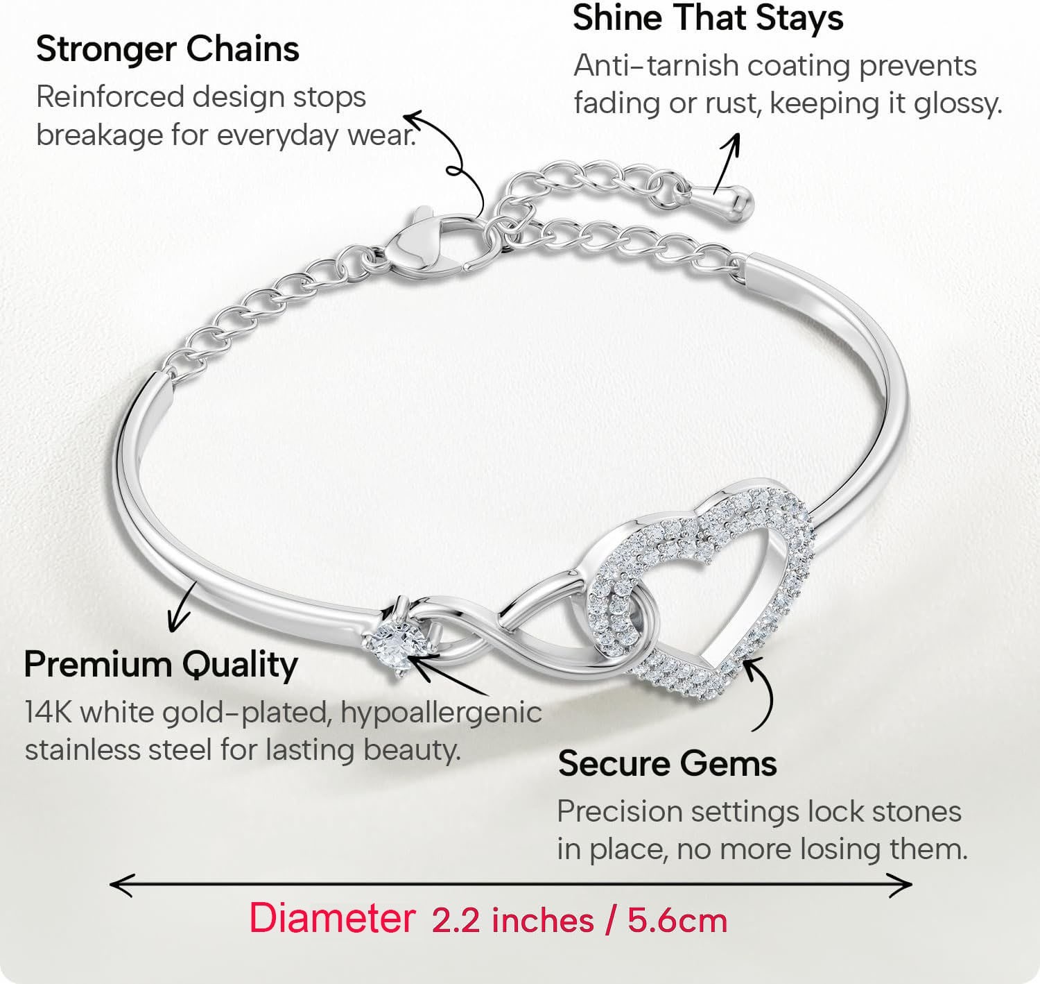 Graduation Bracelet Heart 2026 Graduate Jewelry Gift for Her Girls The Adventure