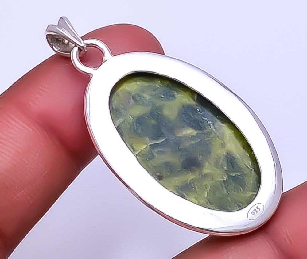 Stichtite 925 Sterling Silver Pendant 1.95″ P7, Christmas Gift