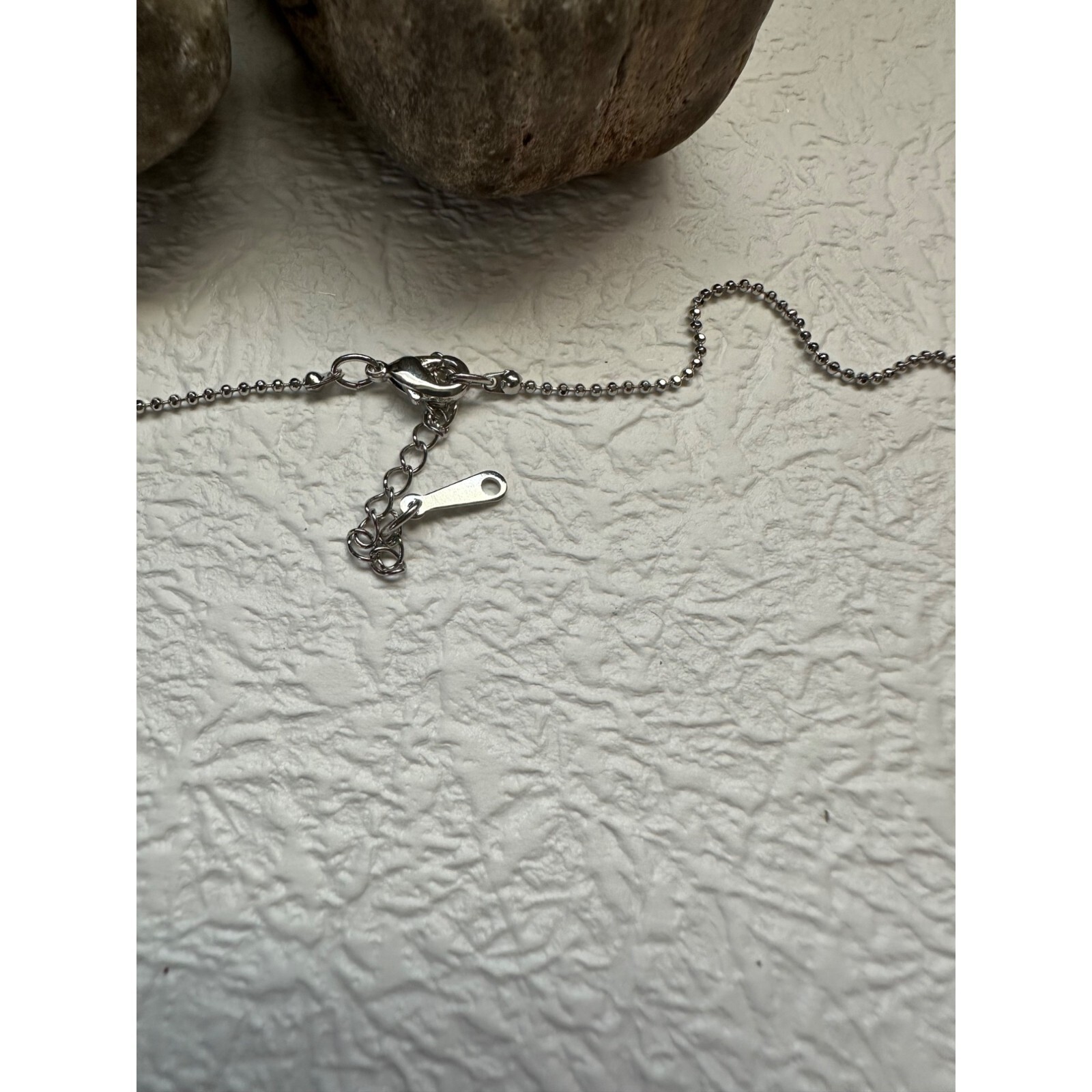 Triple Circle Ring Floating Pendant Necklace With Crystal Accents