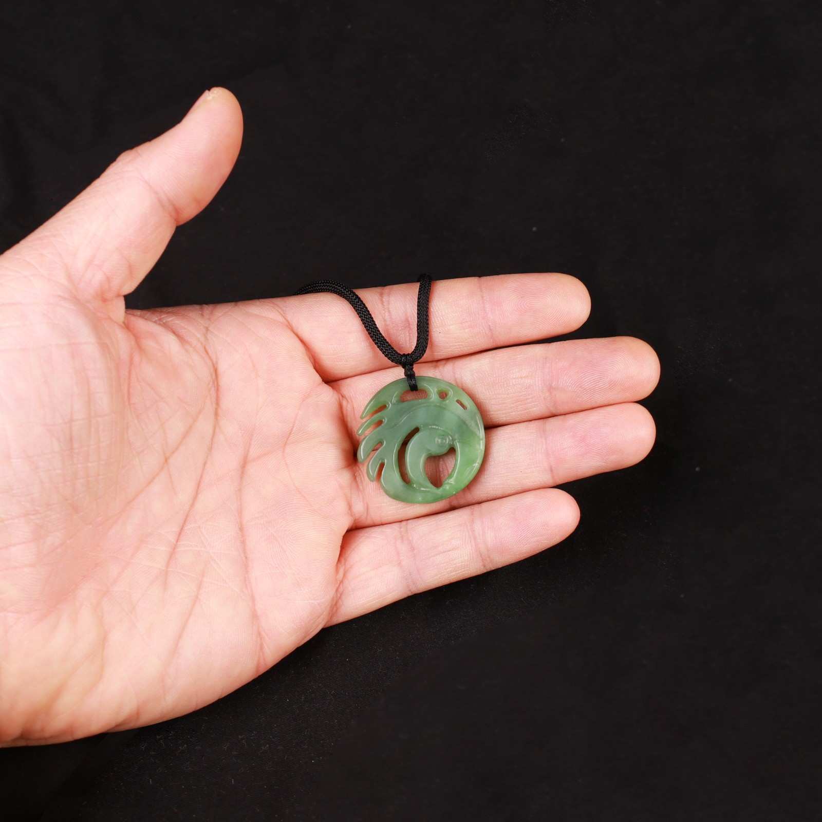 Handmade Tomb Raider Necklace Lara Croft Cosplay Jade Pendant