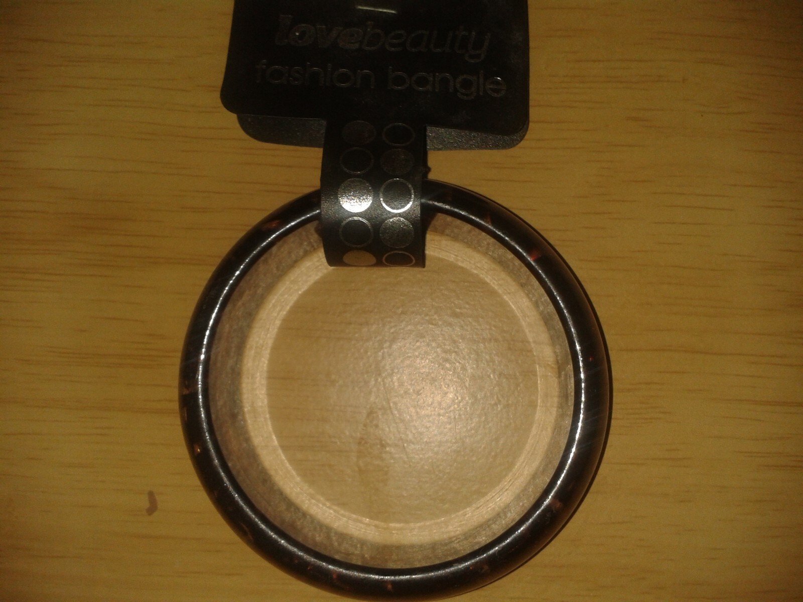 Mid 2010’s Love beauty large fashion bangle. 7cm inside diameter. (C36a)