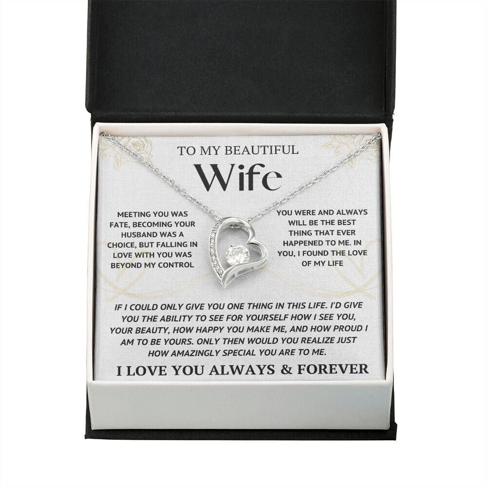 To My Wife Necklace With Luxury Box, USA FREE Shipping, BUY NOW, ORIGINAL Design