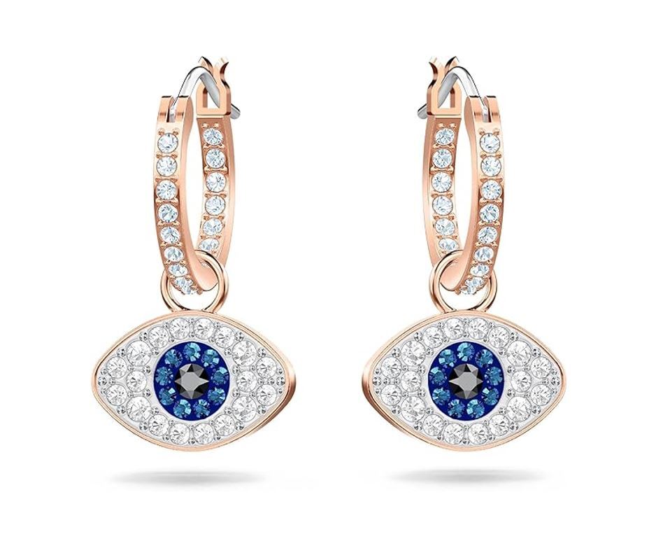 Swarovski Symbol Mini Hoop Duo Evil Eye Earrings 5425857