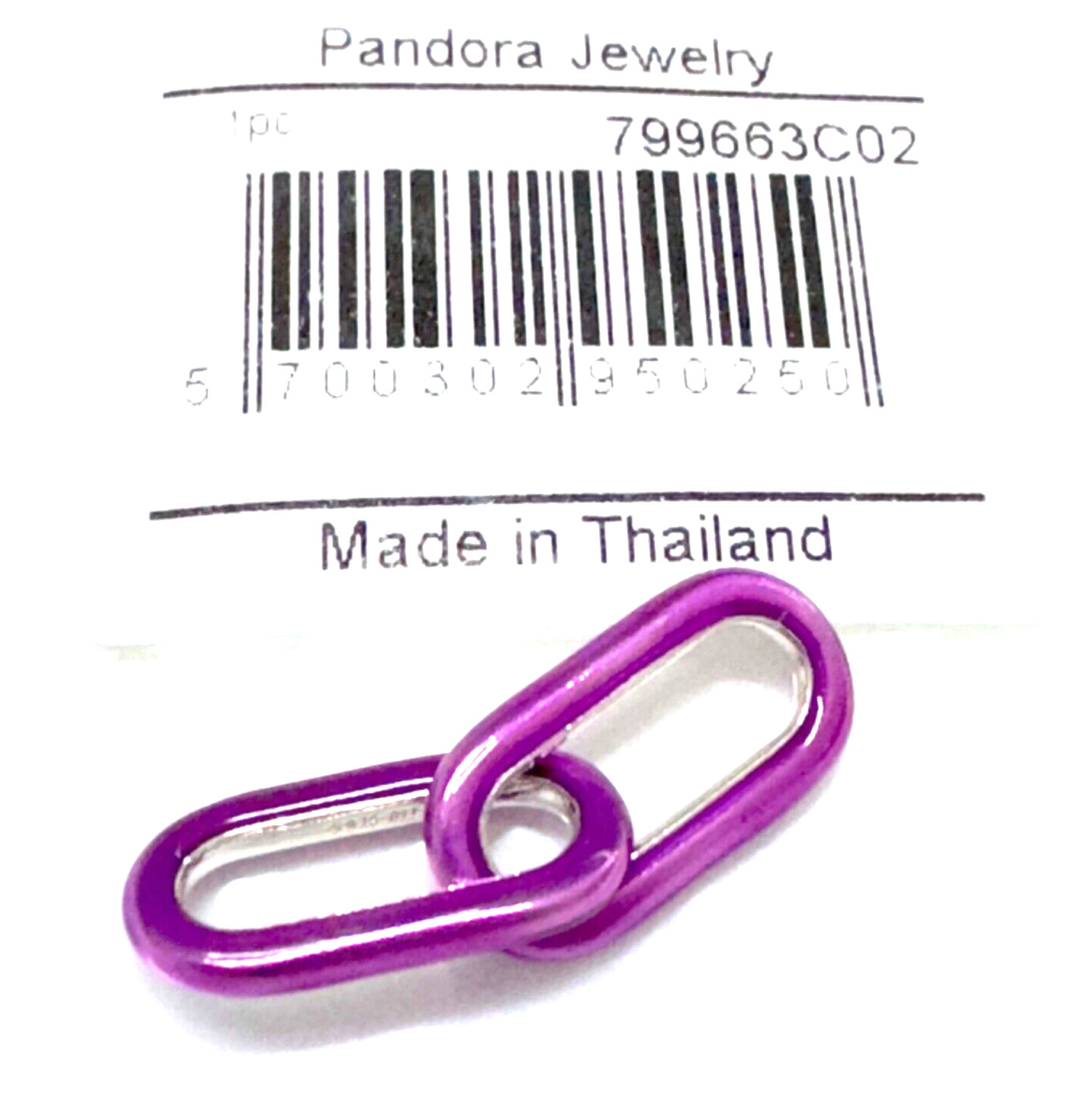 Authentic Pandora ME Styling Double Link Shocking Purple 799663C02