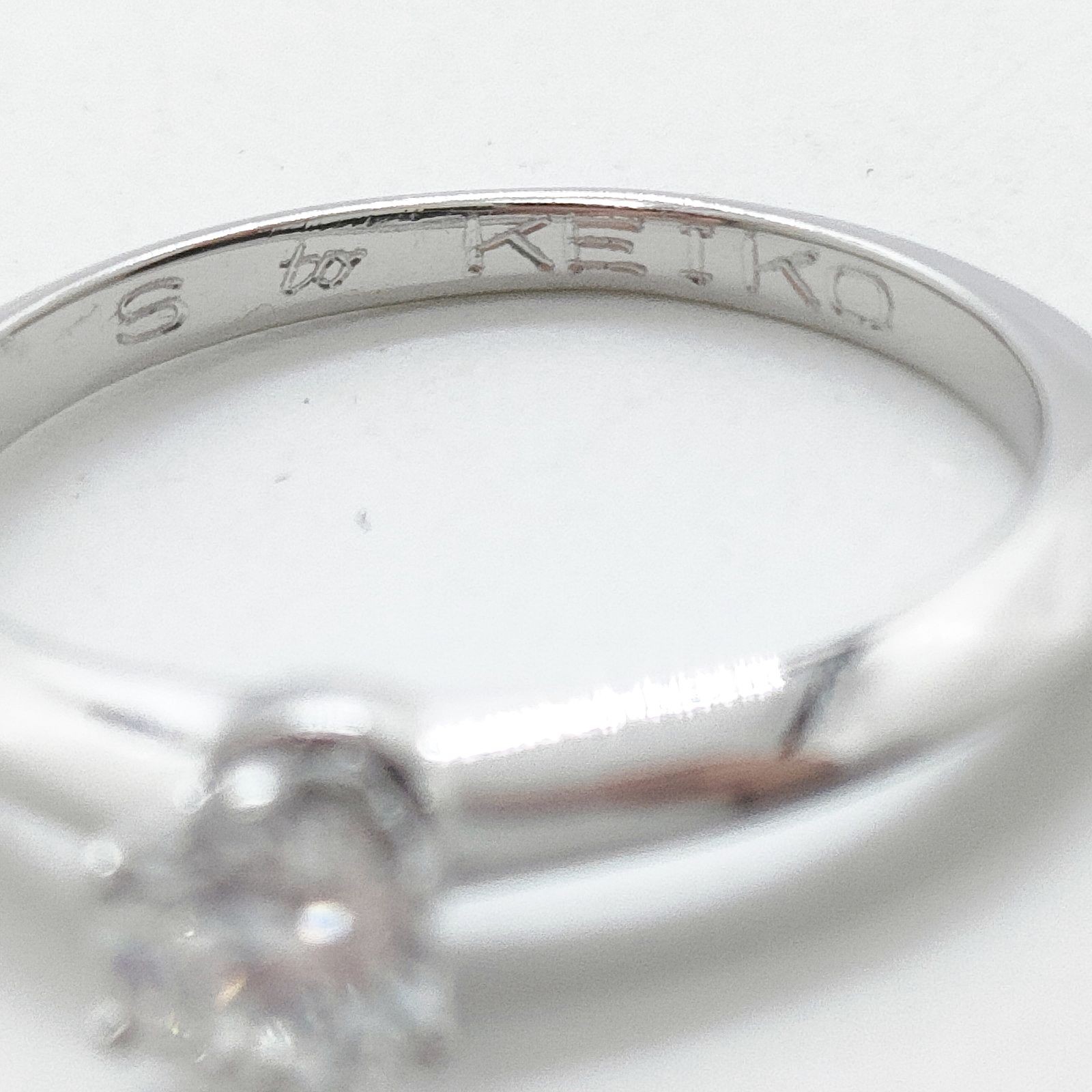 Tiffany and Co. Ring Solitaire Natural Diamond 0.28ct Platinum 4499611