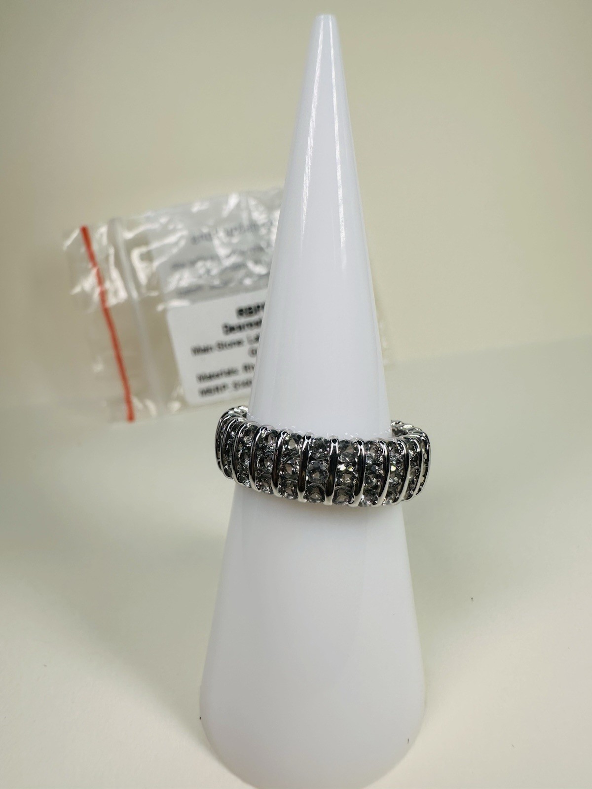 NIB Bomb Party Sz6 Ring RBP8228 Dearest Dreamer LC Tourm Green Spinel Rhodium Pl