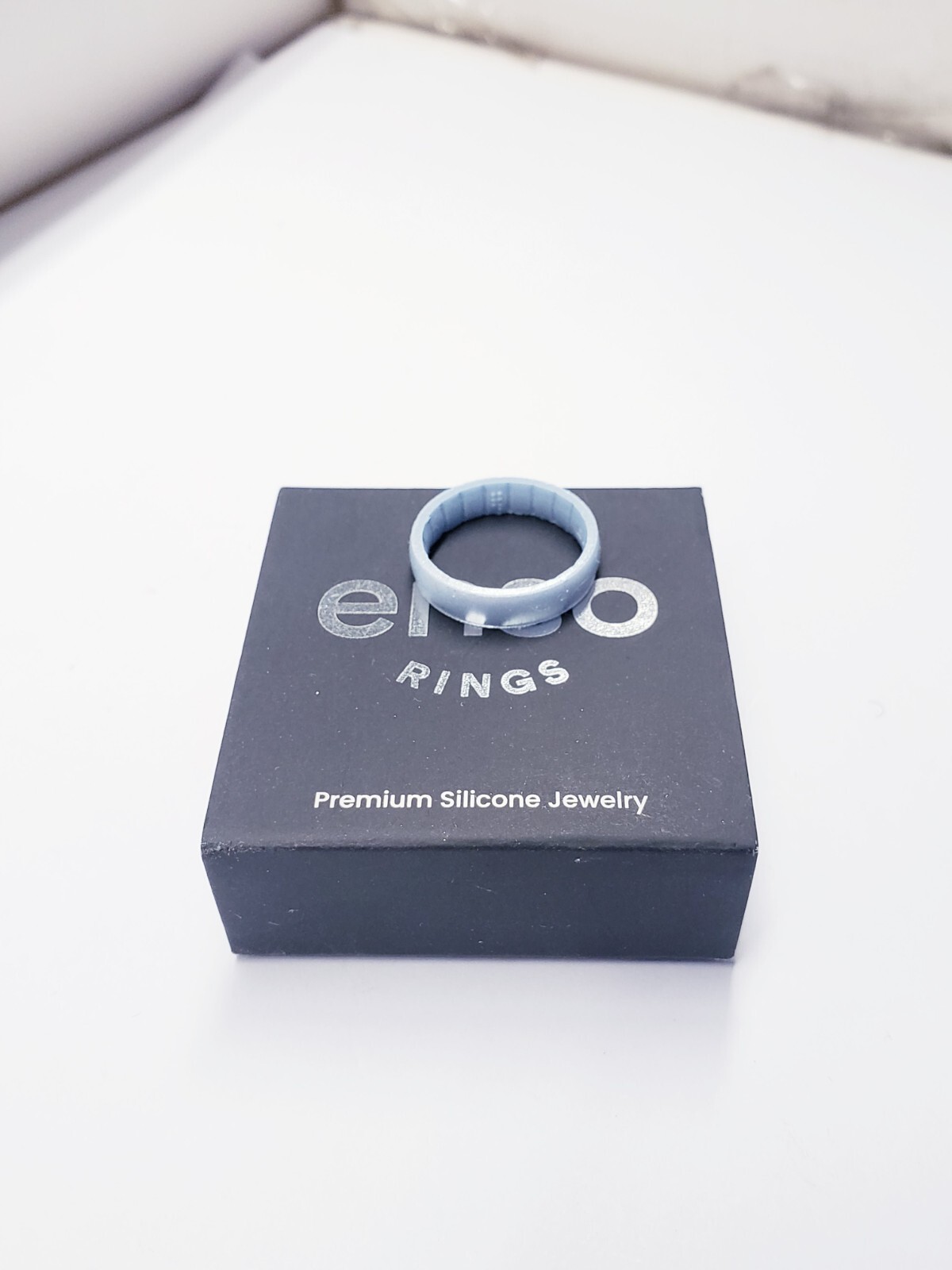 ENSO RINGS ELEMENTS CLASSIC THIN SILICONE RING – DIAMOND SIZE 6