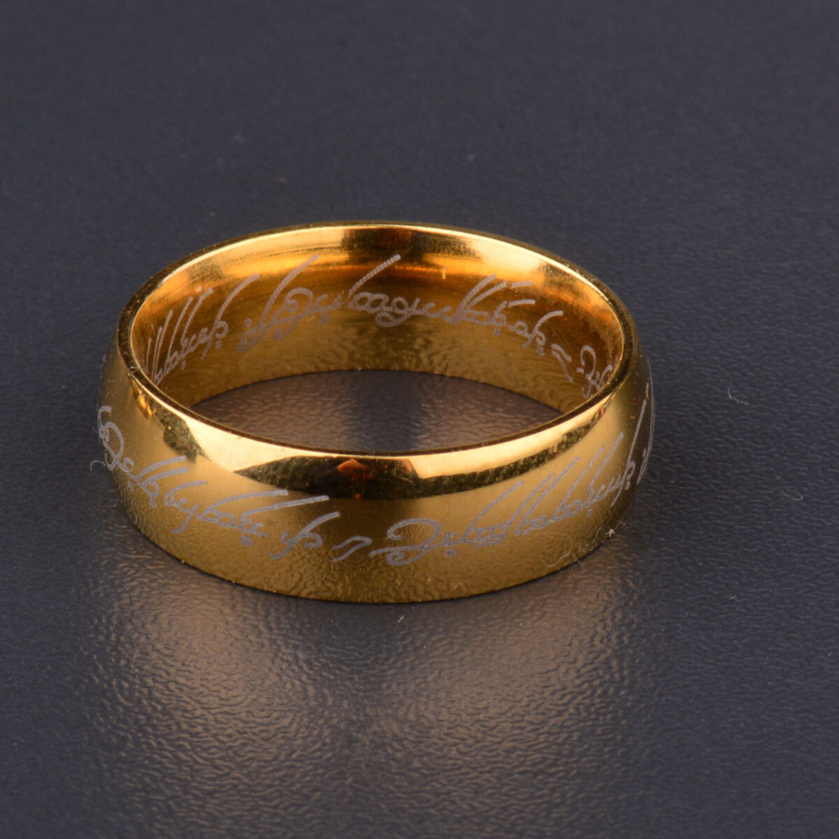 The One Ring Lotr Titanium Steel Lord of the Rings Fashion Men’s Ring Size 6-13