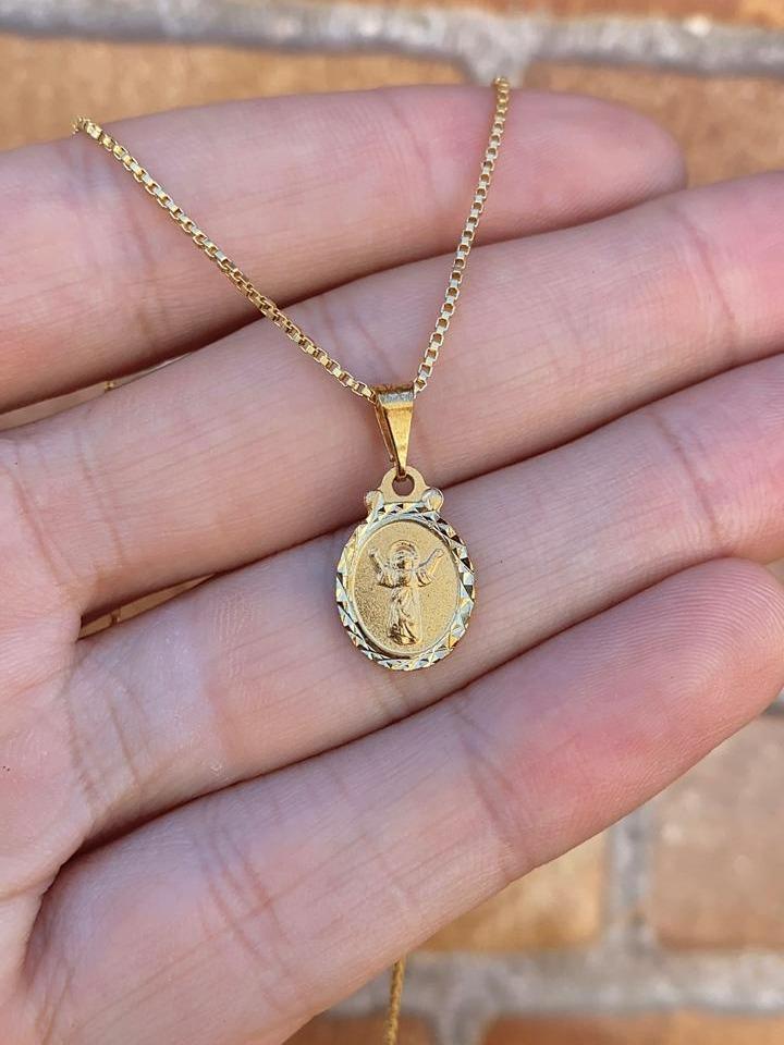 Divino Nino Baby Kids Gold Filled Necklace Box Chain 16in Boys Girls Cadena Nino