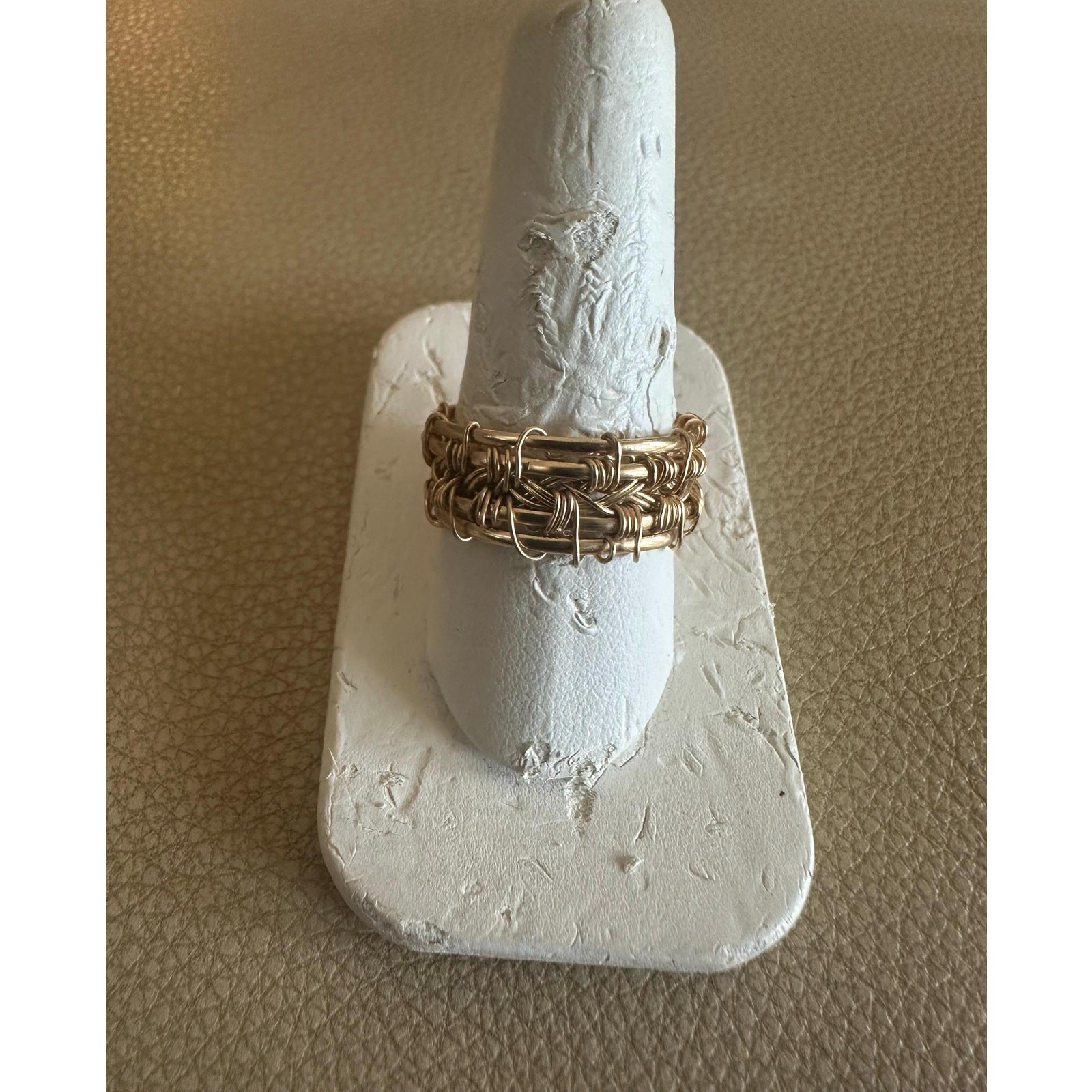 Wire Wrapped Elegant Ring made of 14k Gold Fill Ring size 10