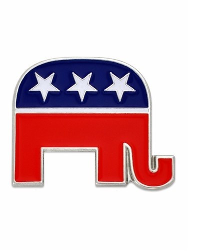 Republican Elephant Patriotic Political Lapel Pin PREMIUM QUALITY