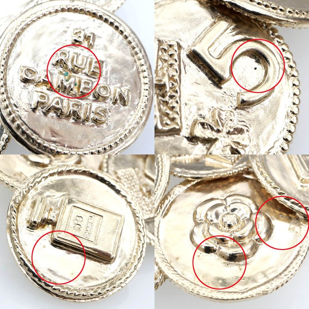 CHANEL Brooch Icon A85092 Gold Color CC Mark Coco Mark N5 Jewelry
