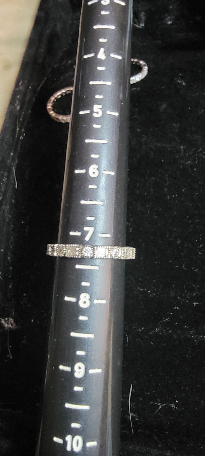 Epiphany Sterling Silver CZ Eternity Stack Ring Set Size 7 7.19g