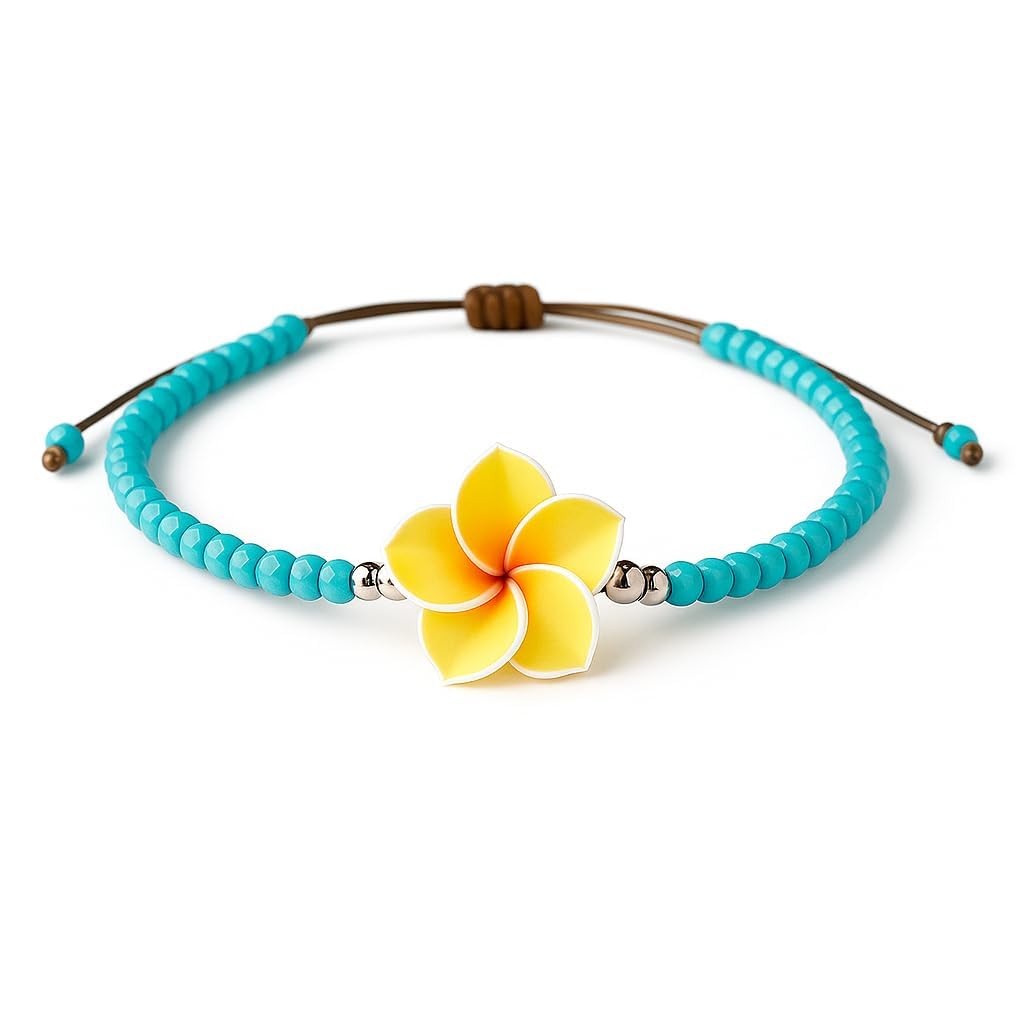 Anklets for Women Handmade Colorful Beaded Adjustable Gemstone Anklet Colorful