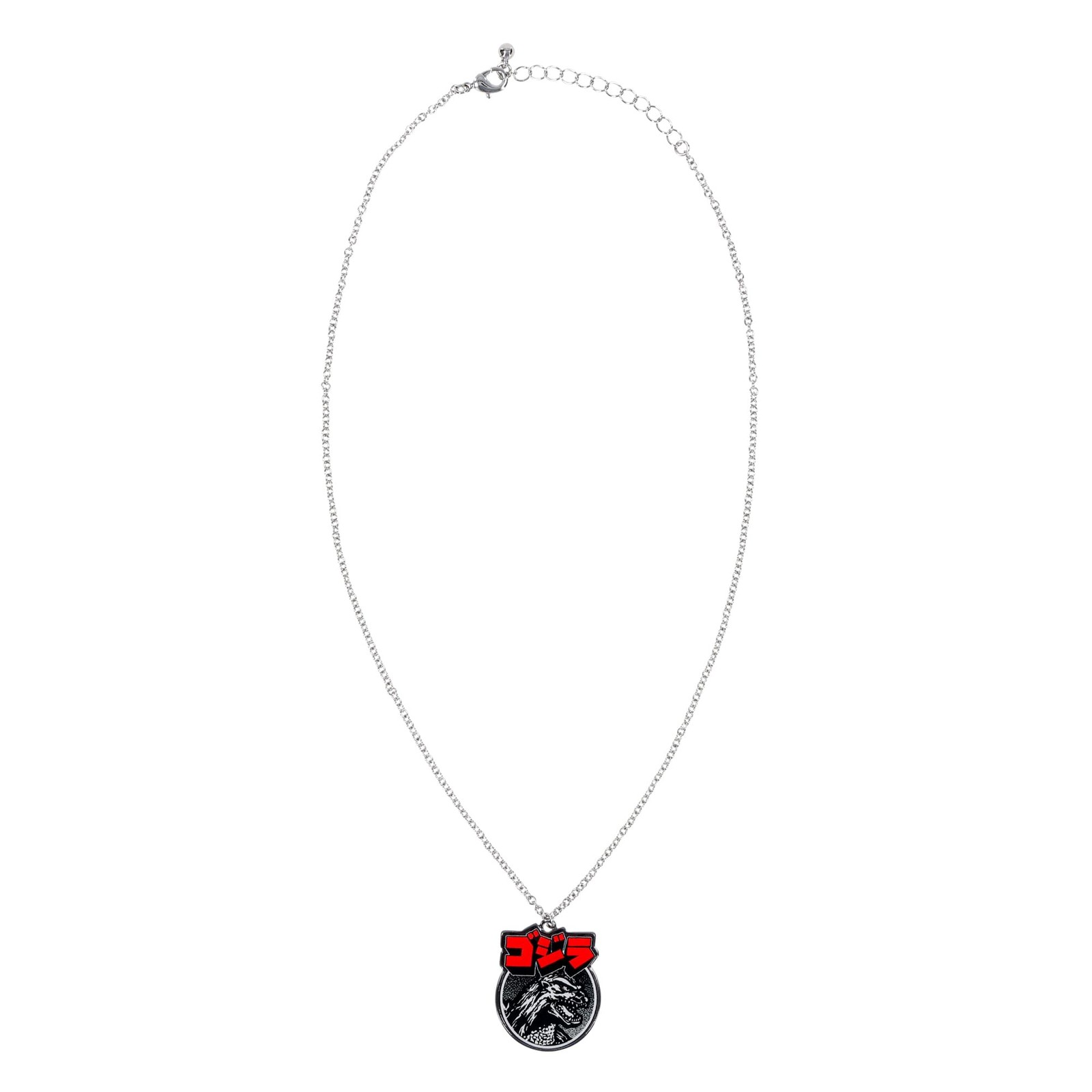 Godzilla Silver Pendant Necklace