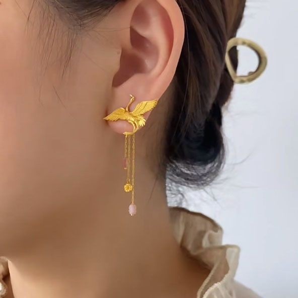 Tassel Chinese Style Earrings Wedding Dangle Earrings